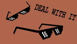 Deal with it - Meme glasses Low-poly 3D model