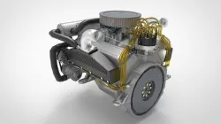 Diesel engine 3D model