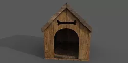Doghouse 3D model Low-poly 3D model