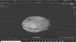 Donut with icing and sprinkles 3D 3D model