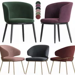 Eichholtz Filmore kinley Dining Chair Set 3D model