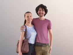 Elias Carla 10912 - Couple Casual Stanging Shopping 3D model