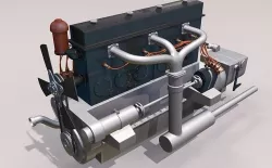 Engine Rolls-Royce Phantom II 3D model