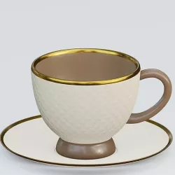 Engraved coffee cup 3D model