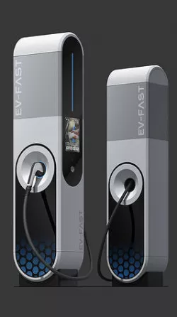 EV charger 3D model