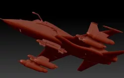 F-5A Freedom Fighter Low-poly 3D model