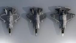 F35 Collection - Rigged Low-poly 3D model