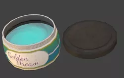 Face cream Low-poly 3D model