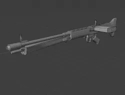FG 42 Low-poly 3D model