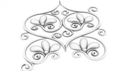 flower pattern 3D model