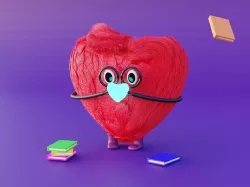 Fluffy Heart 3D model