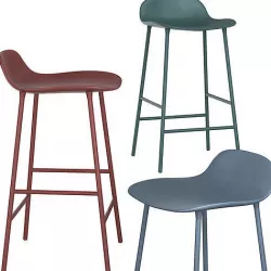 Form Barstool 65 cm Steel 3D model