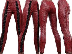 Front Laced Tiger Trousers 3D model