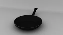 Frying Pan Low-poly 3D model