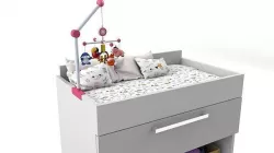 Furniture Baby Changer   Crib  Bed 3D model