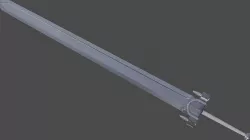 Guts sword from Berserk Low-poly 3D model