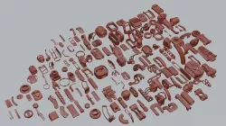 Hard Surface Kit bash 3D model