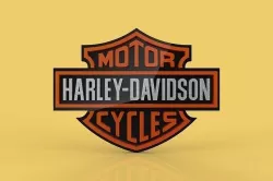  HARLEY DAVIDSON EMBLEM LOGO BADGE SYMBOL ICON HDC CLUB 3D model
