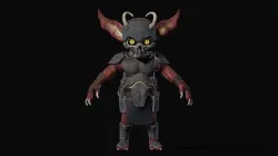 Hellming Warrior Low-poly 3D model