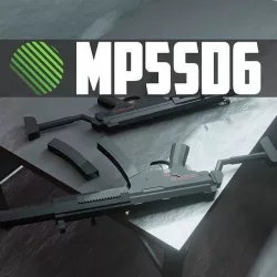 HK mp5sd6 low poly Low-poly 3D model
