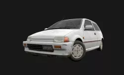 Honda City 1987 car hatchback Low-poly 3D model