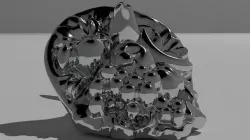 Horn of plenty thanksgiving cornucopia Low-poly 3D model