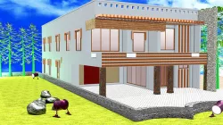House Exterior Landscape Design 3D model