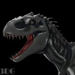 Indominus-Rex Low-poly 3D model