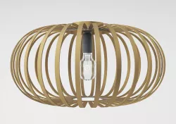 Industrial Round Ceiling Lamp Brown-Rust - Johanna 3D model
