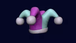 Jester Hat 01 - Joker Clown - Character Costume Cartoon Low-poly 3D model