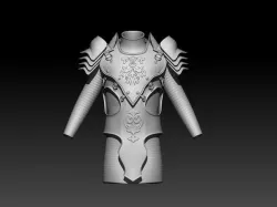 Knight armor 3D model