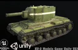 KV-2 Models Game Unity UE4 Low-poly 3D model