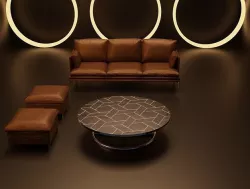 leather couch 3D model