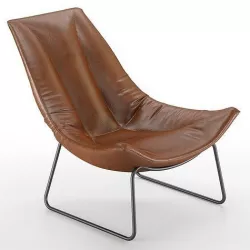 Leren Fauteuil Beal Armchair 3D model