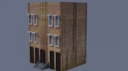 Lowpoly building 3D model