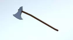 LowPoly Medieval Battle Axe Tip - 1 Low-poly 3D model