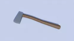 LowPoly Medieval Battle Axe Tip - 2 Low-poly 3D model