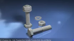 M10 Fastener Set 3D model
