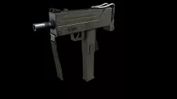 Mac-10  Low-poly 3D model