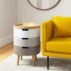 Magdalena Side Table with Storage 3D model