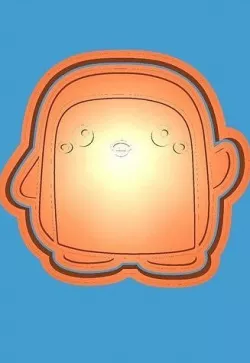 MakeIT Advanture Time Cookie Cutter Gunter With Frame 3D model