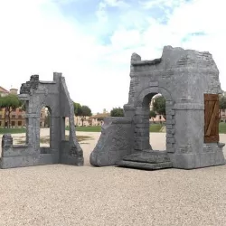 Medieval Ruins in fbx and obj formats 3D model