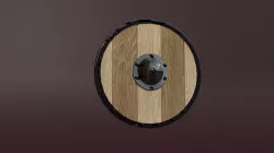 Medieval shield Low-poly 3D model
