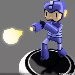 Megaman Toon Lowpolygonal Low-poly 3D model