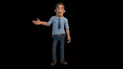 men Rigged Low-poly 3D model