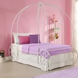 Metal Twin Carriage Bed 3D model