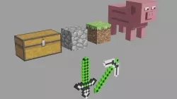 minecraft pack  Low-poly 3D model