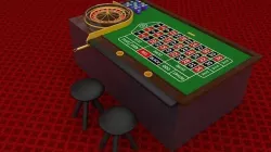 Miniature Roulette Table For Casino Interior 3D model