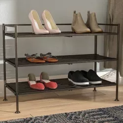 Mocha Pair Stackable Shoe Rack 3D model