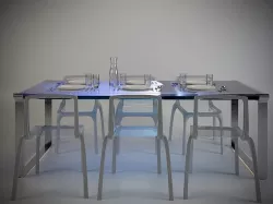Modern minimalist emissive dining table 3D model